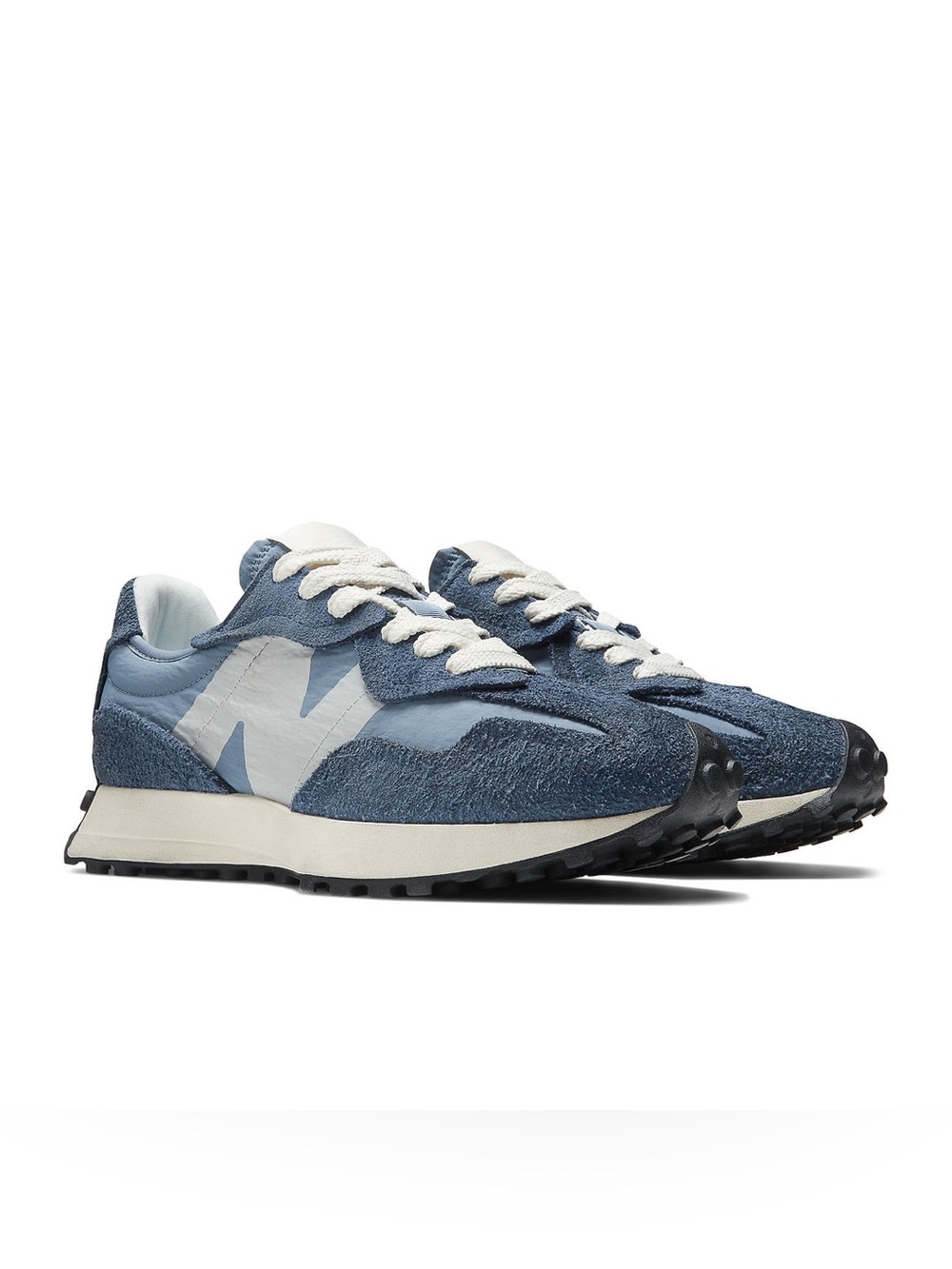 New Balance Men's Blue and White Retro Runner Sneakers